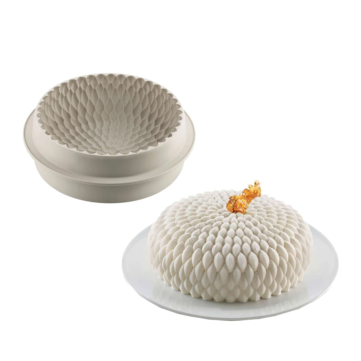 Silikomart Silicone Honore Textured Cake Mould 19.5cm 1 Silikomart Silicone Honore Textured Cake Mould 19.5cm