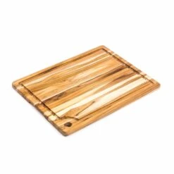 Teakhaus Rectangle Marine Cutting Board With Juice Canal, Medium -De Buyer Store TK0002TeakhausRectangleMarineCuttingBoardwithJuiceCanal Medium3