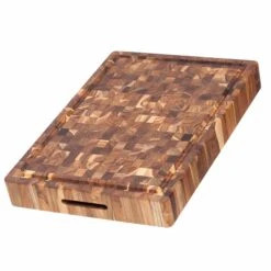 Front Page -De Buyer Store TK0006TeakhausEndGrainButcherBlockCarvingBoard ExtraThick