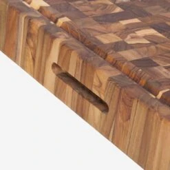 Teakhaus End Grain Butcher Block Carving Board, Extra Thick -De Buyer Store TK0006TeakhausEndGrainButcherBlockCarvingBoard ExtraThick2