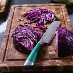 Teakhaus End Grain Butcher Block Carving Board, Extra Thick -De Buyer Store TK0006lifestyle