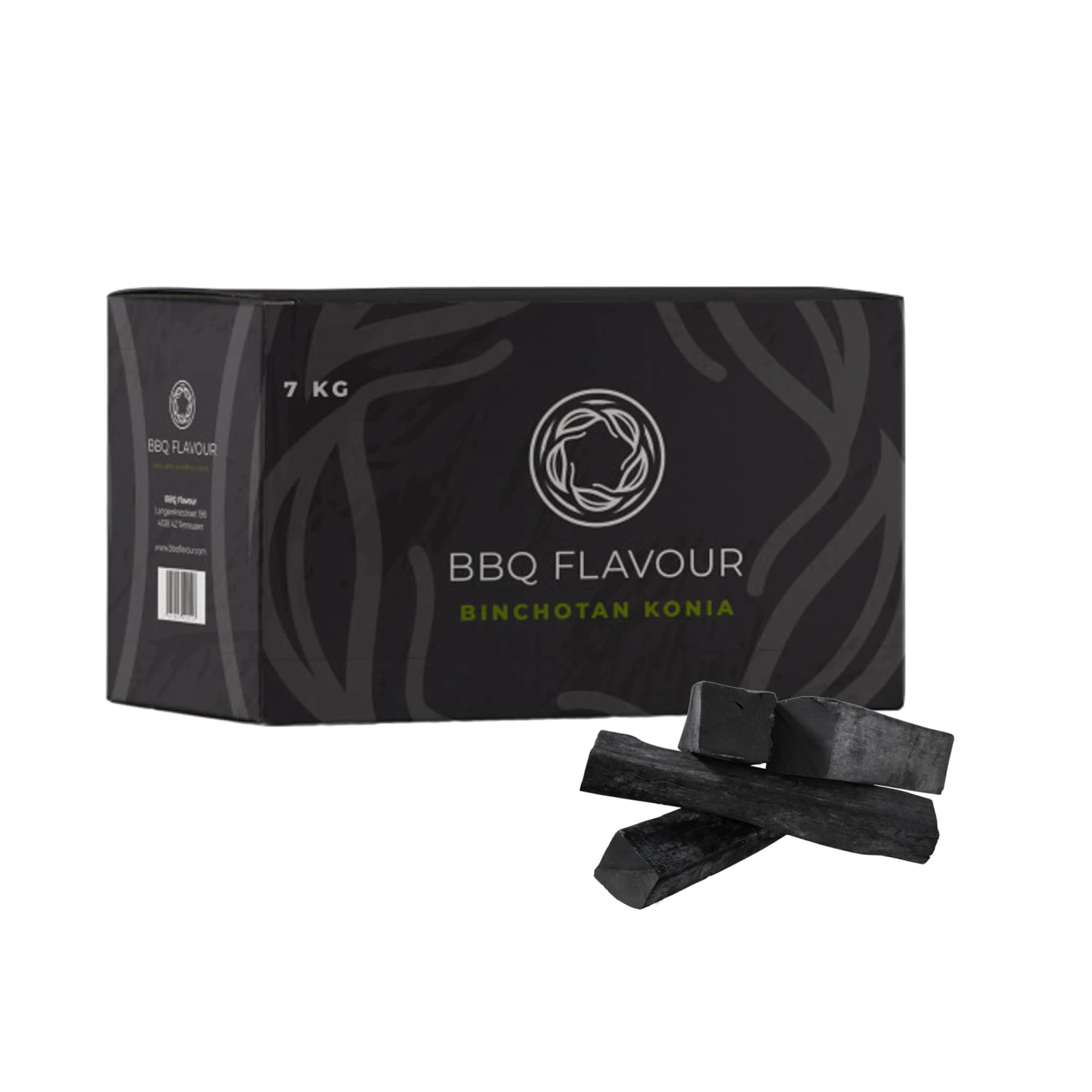 Japanese White Konia Binchotan Charcoal, 7kg 1 Japanese White Konia Binchotan Charcoal, 7kg