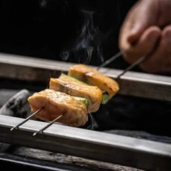 Stainless Steel BBQ Skewers In Case, 20 Pieces -De Buyer Store YU0005StainlessSteelBBQSkewersinCase 20pieces3