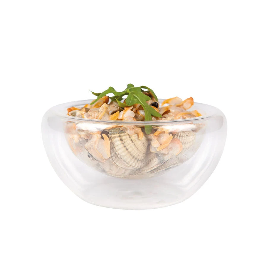 3 X 170ml Medium Double-Walled Glass Bowl 3 3 X 170ml Medium Double-Walled Glass Bowl - Image 3