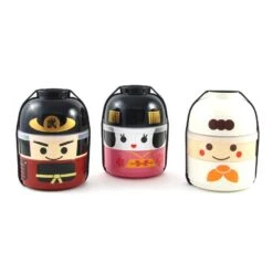 Purple Geisha Bento Box 640ml -De Buyer Store bento box people trio 2 1