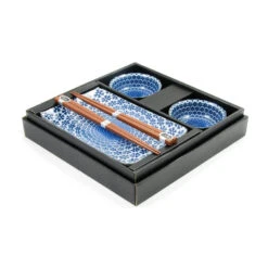 Blue Star Sushi Serving Set -De Buyer Store blue star sushi swerving set box