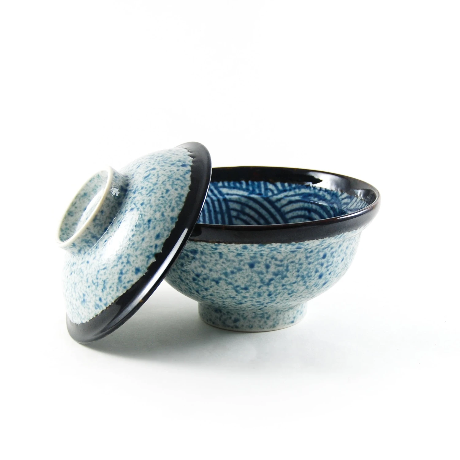 Blue Wave Covered Bowl 1 Blue Wave Covered Bowl
