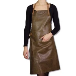 Dutchdeluxes Leather BBQ Apron In Vintage Brown 11 Dutchdeluxes Leather BBQ Apron In Vintage Brown -De Buyer Store dutch deluxes leather bbq apron vintage brown model