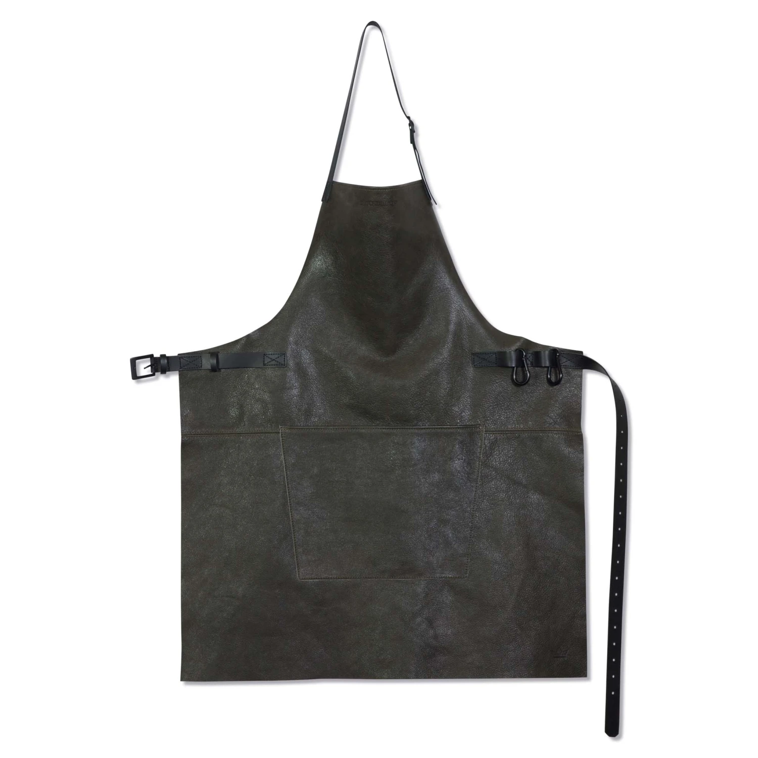Dutchdeluxes Leather BBQ Apron In Vintage Grey 1 Dutchdeluxes Leather BBQ Apron In Vintage Grey