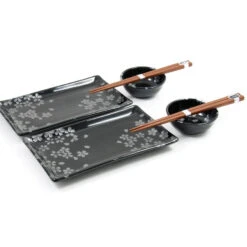 Kuro Hana Sushi Serving Set 9 Kuro Hana Sushi Serving Set -De Buyer Store kuro hana sushi swerving set cropped