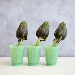 Mosser Glass Jade Milk Glass Tumbler -De Buyer Store mosser glass tumbler trio artichokes