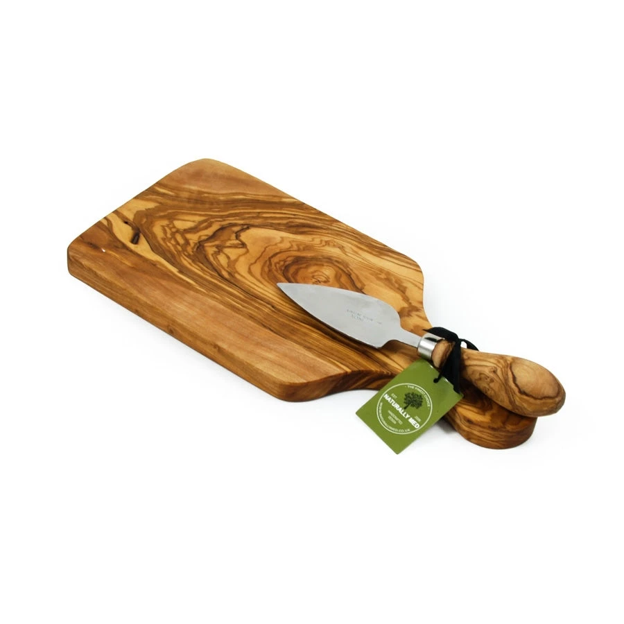 Olive Wood Cheese Board Set 2 Olive Wood Cheese Board Set - Image 2