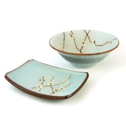 Sakura Blossom Side Plate 19cm X 13cm -De Buyer Store sakura plate bowl 1