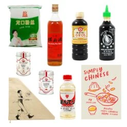 Simply Chinese Cookbook & Ingredients Set With Shaoxing Wine