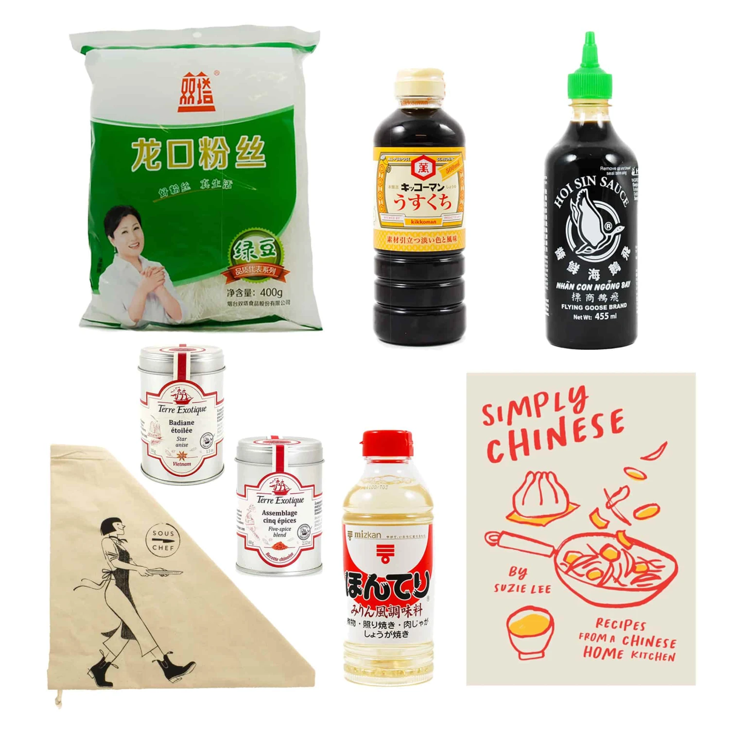 Simply Chinese Cookbook & Ingredients Set Without Shaoxing Wine 1 Simply Chinese Cookbook & Ingredients Set Without Shaoxing Wine
