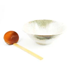 Small Yukishino Ramen Bowl -De Buyer Store stoneware bowl earthy colours light 19.5cm ladel