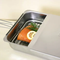 Camerons Gourmet Mini Smoker, 18cm X 28cm -De Buyer Store stovetop smoker master 001 2