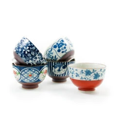 Traditional 5-Piece Japanese Rice Bowl Set -De Buyer Store traditional japanese rice bowl set 5pieces 1